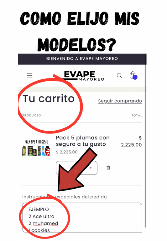 Pack 5 plumas con seguro a tu gusto