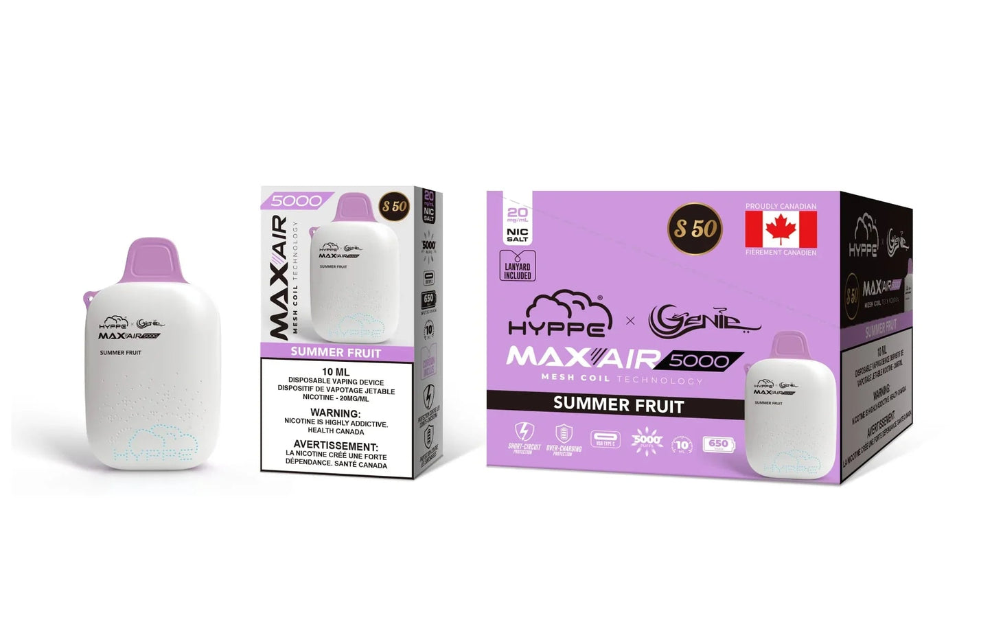 Hyppe Max Air 5,000 hits (pack 10pz)