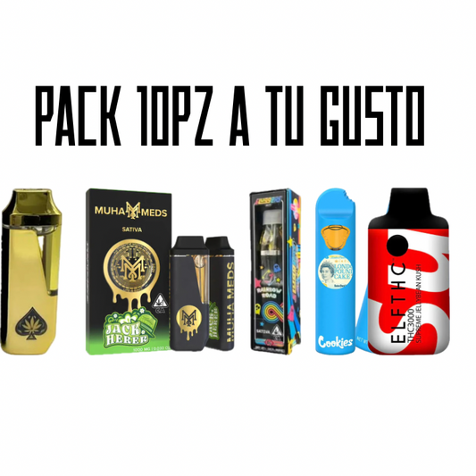 Pack 10 plumas con seguro a tu gusto